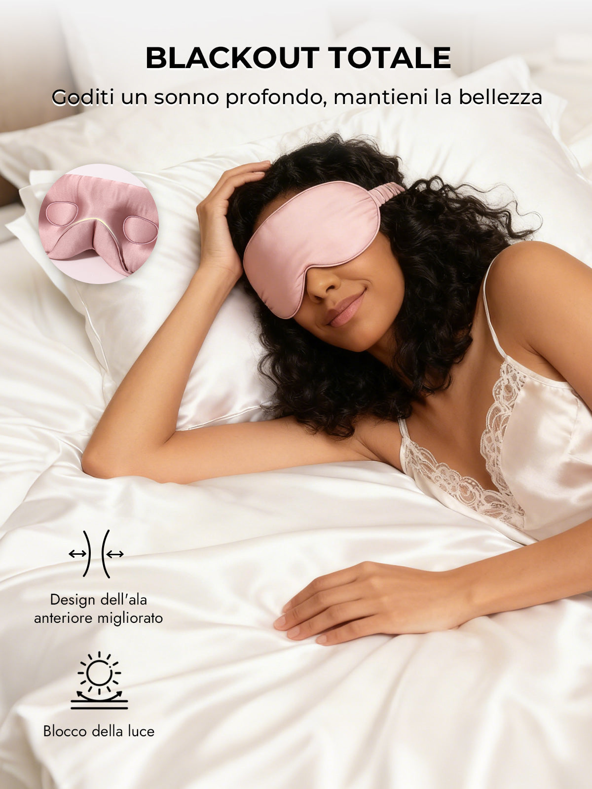 [Malva Pallido] SilkSilky-IT Seta pura Eye Mask 005