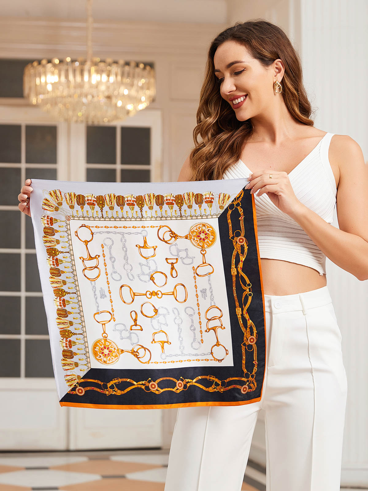 [P038] SilkSilky-IT Seta pura Scarf 001,