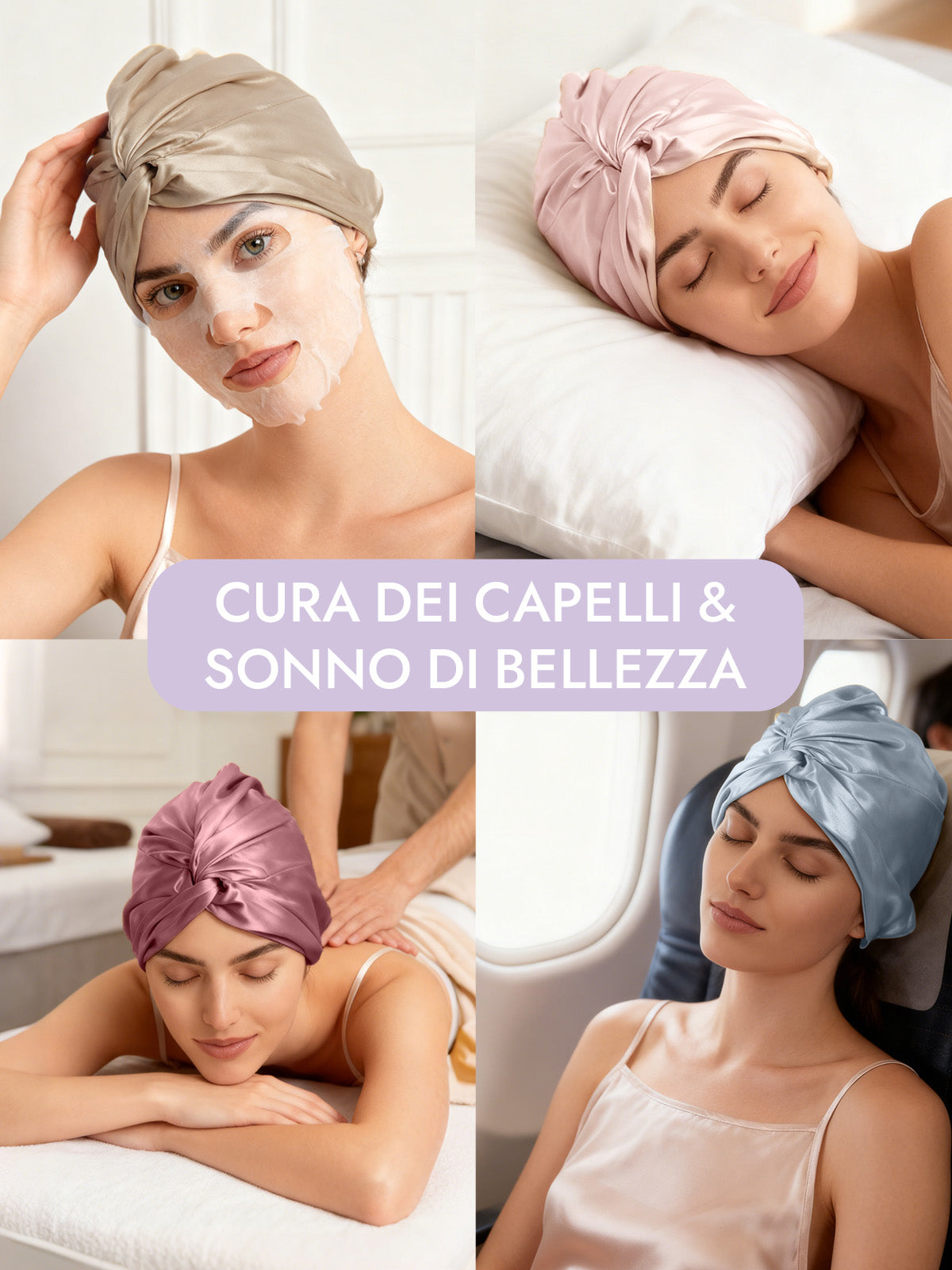 [Nero] SilkSilky-IT 22Momme Seta pura Sleep Cap 007
