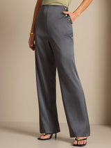 [Grigio Scuro] SilkSilky-IT Pantaloni da donna 001