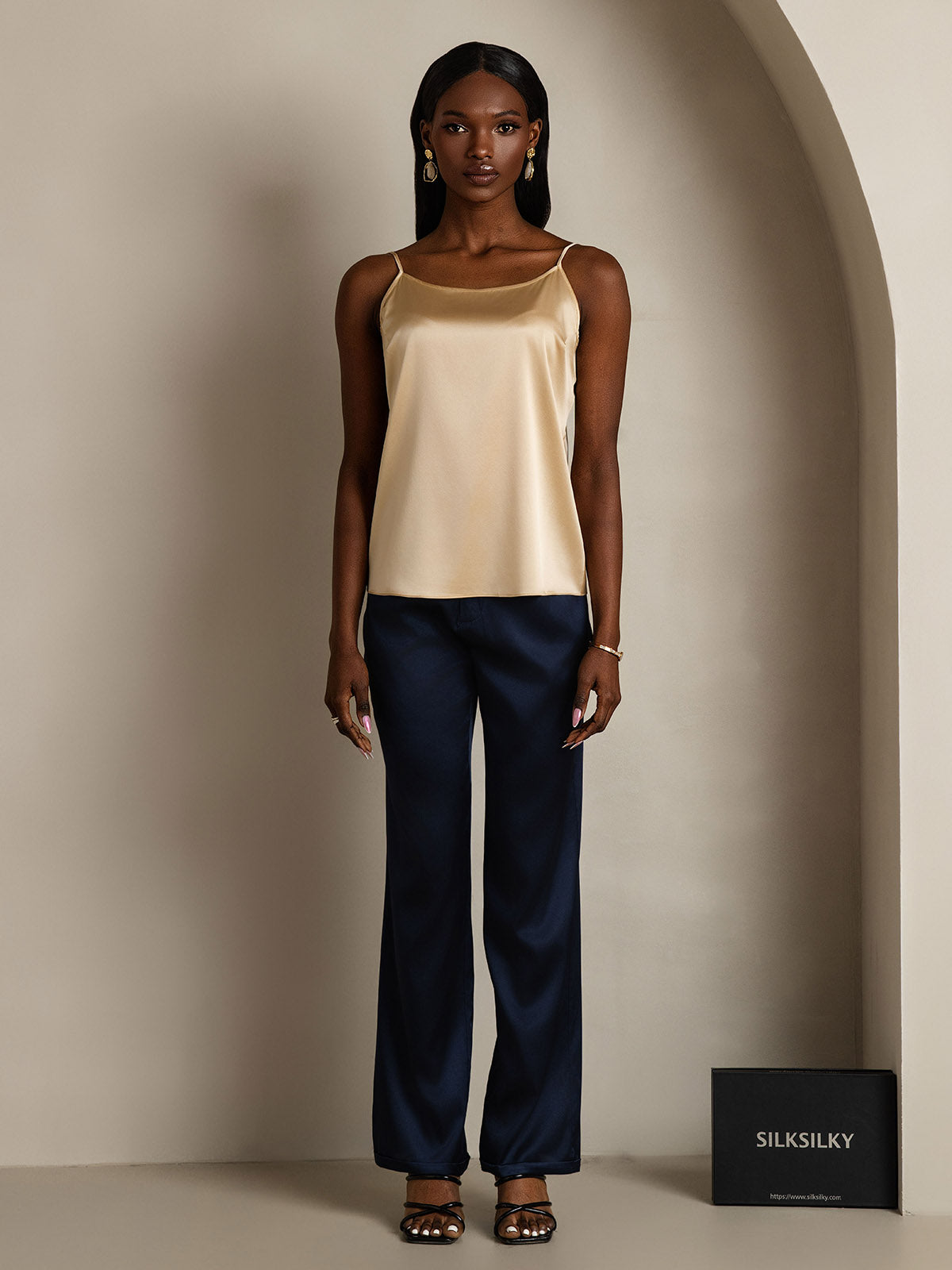 [Champagne] SilkSilky-IT 19Momme Seta Camisoles 008