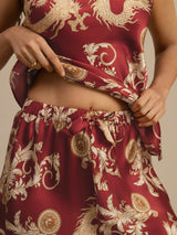 [Drago Vino] SilkSilky-IT Spaghetti Strap V Neck Set di Bretelle 006