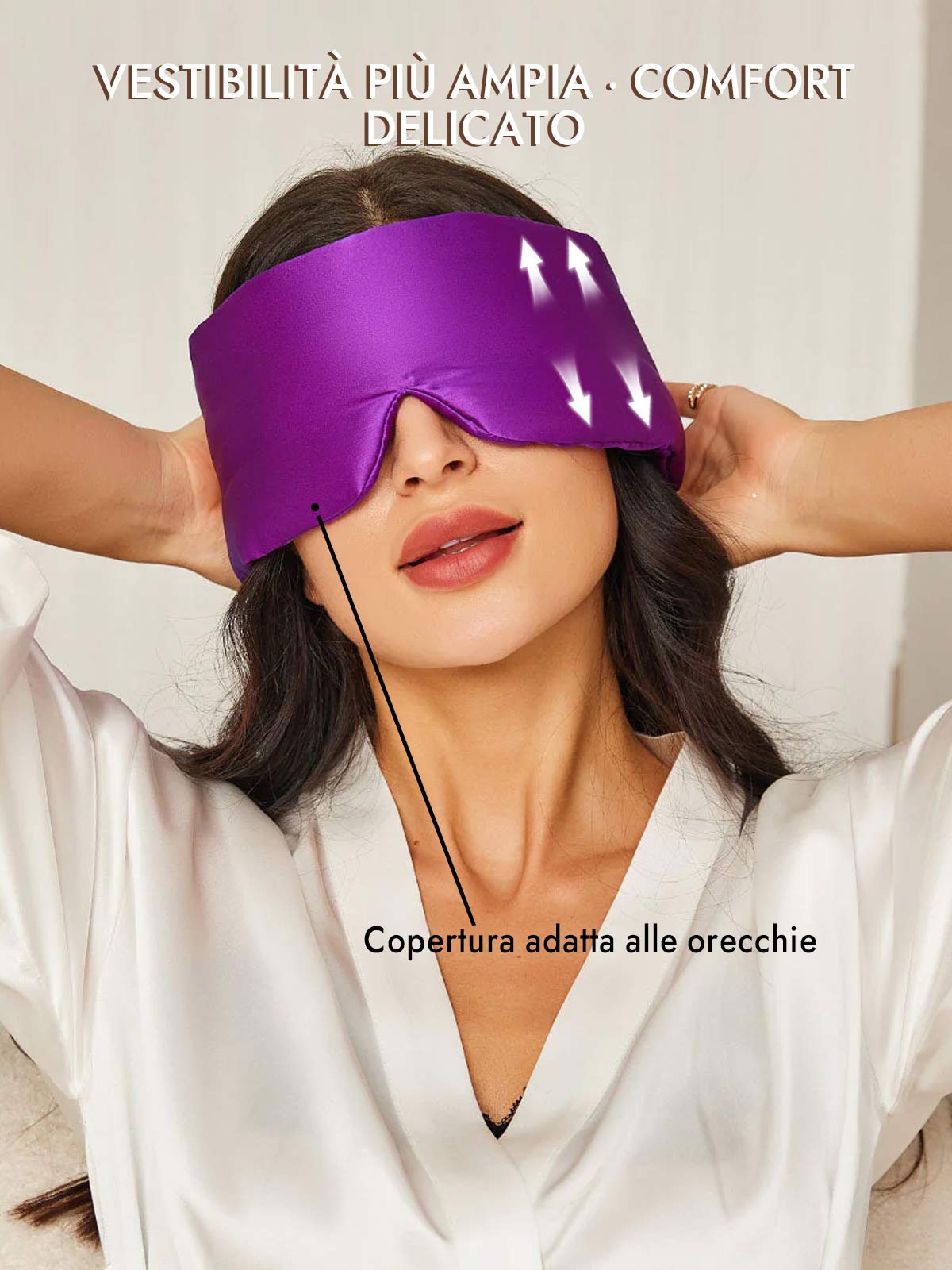 [Viola] SilkSilky-IT Mascherina da Notte 005
