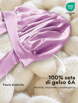 [Lavanda] SilkSilky-IT Cuffia di seta 002