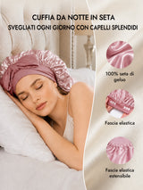 [Rosa] SilkSilky-IT Cuffia di seta 005