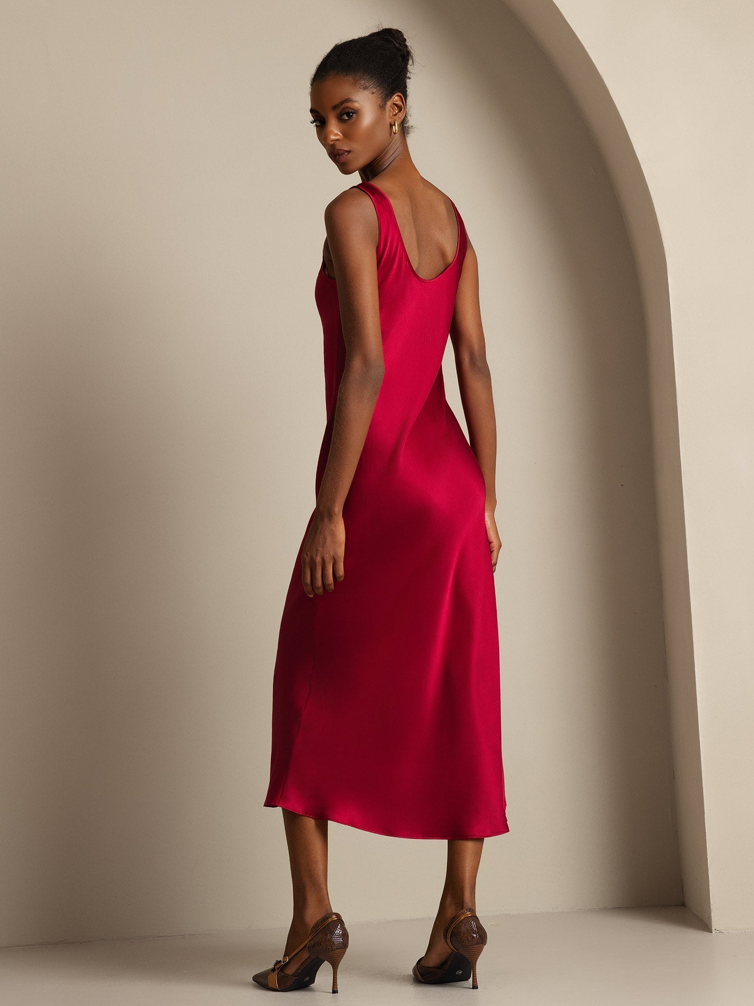 [Vino] SilkSilky-IT Seta pura Dress 002,