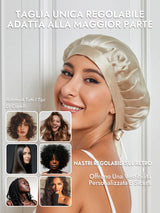 [Beige] SilkSilky-IT Cuffia di seta 006