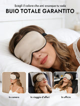 [Beige] SilkSilky-IT Mascherina da Notte 006