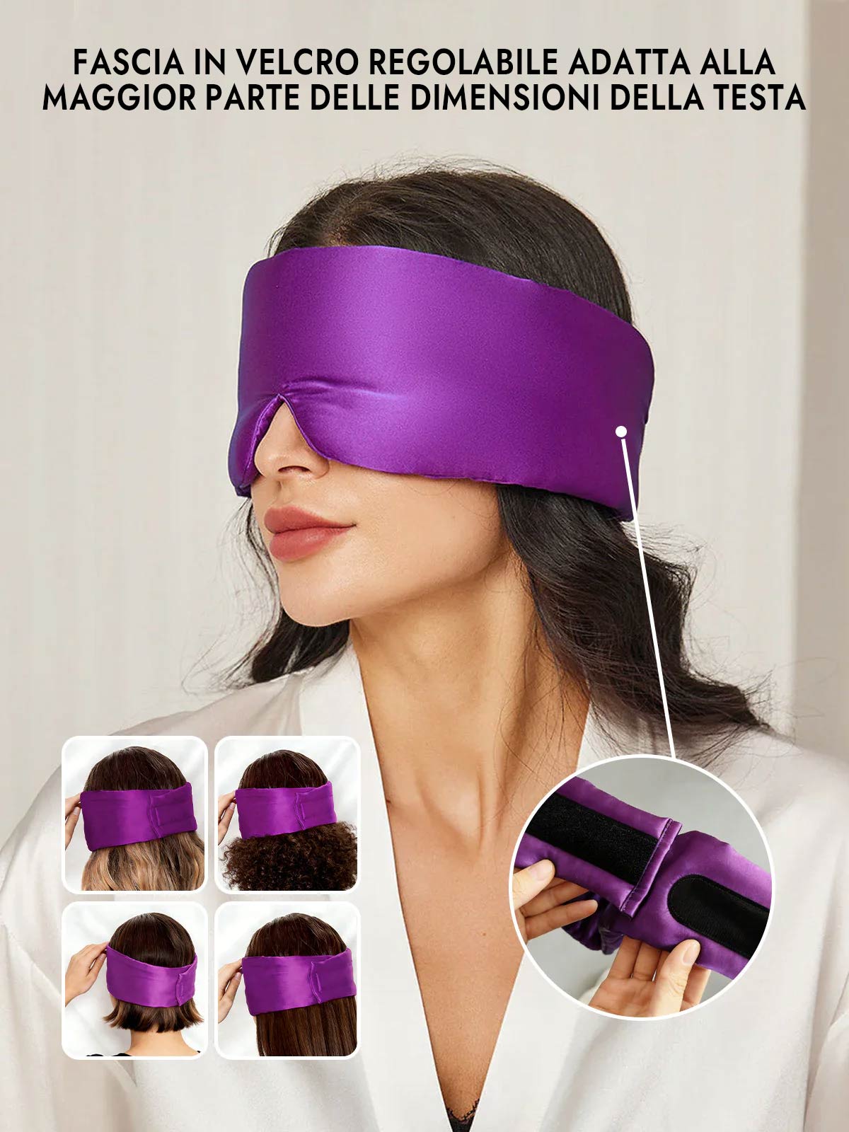 [Viola] SilkSilky-IT Mascherina da Notte 004