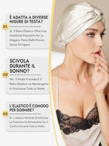 [Beige] SilkSilky-IT Cuffia di seta 008