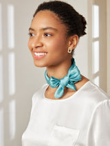 [Verde Acqua] SilkSilky-IT Sciarpa 001