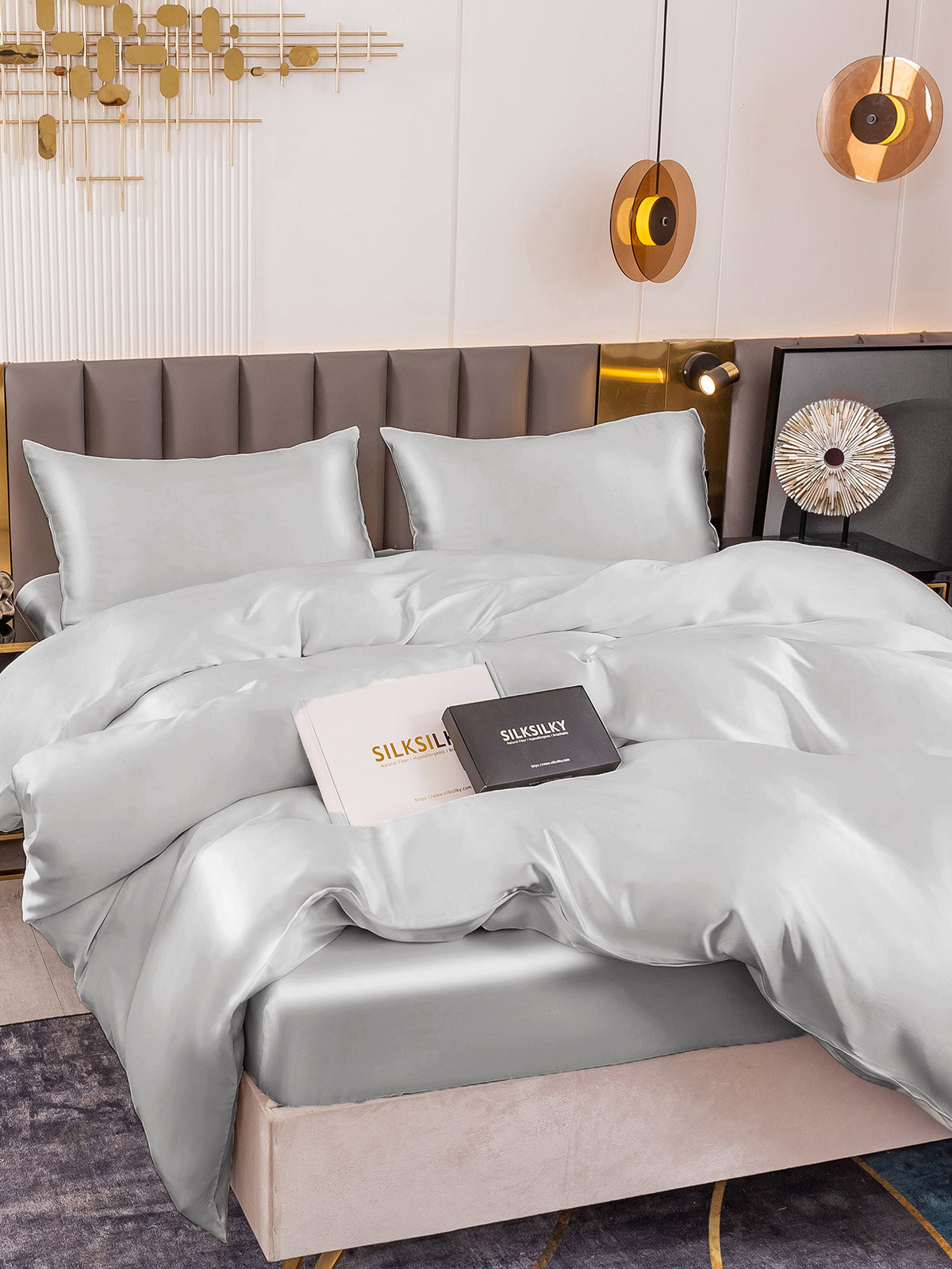 [Argento] SilkSilky-IT 19Momme Seta pura Bedding Set 003