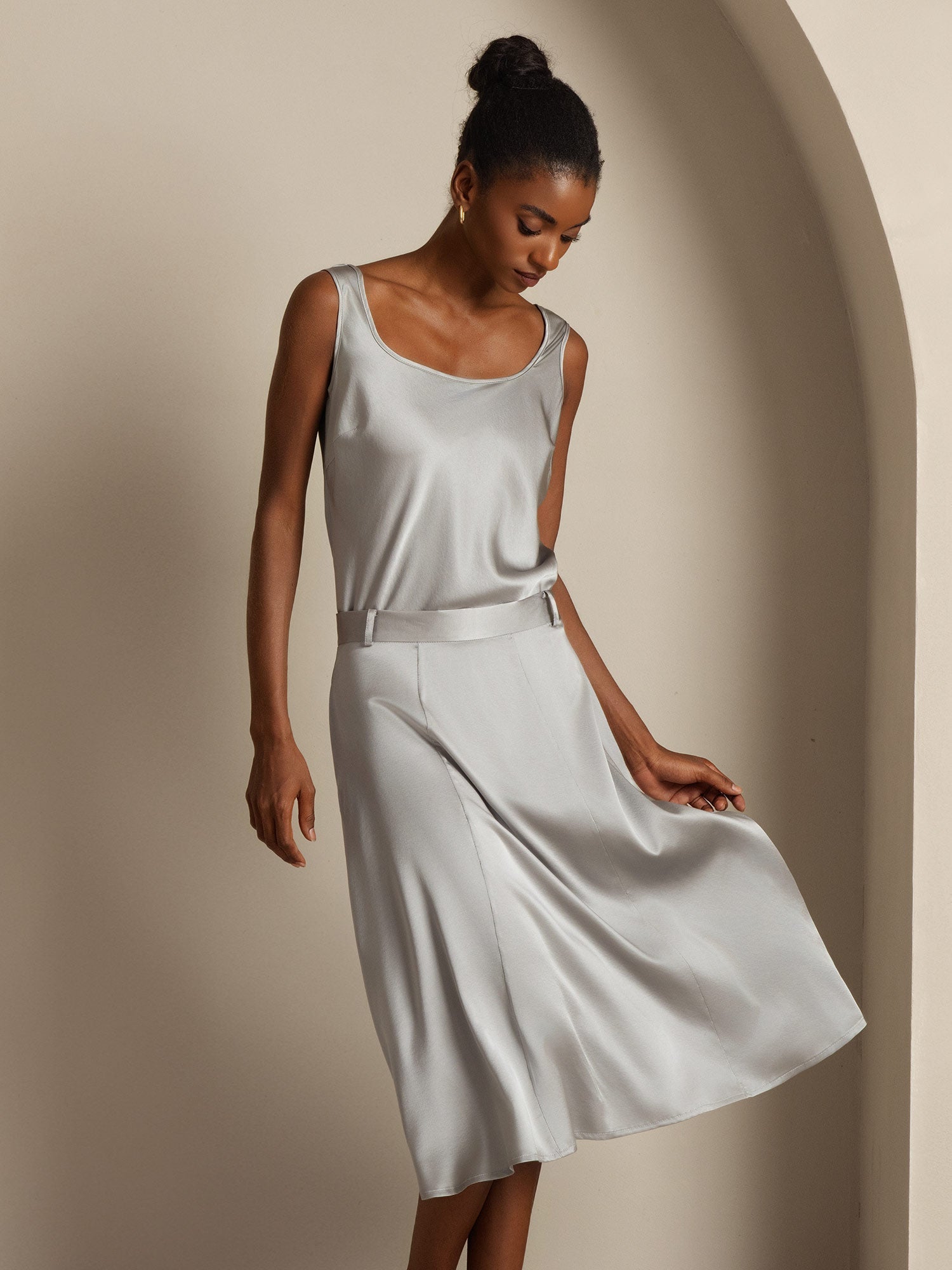 [Grigio Griffin] SilkSilky-IT 19Momme Seta Camisoles 005,