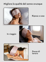 [Rosa Chiaro] SilkSilky-IT Mascherina da Notte 006