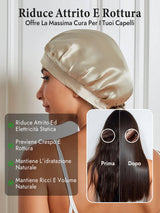 [Beige] SilkSilky-IT Cuffia di seta 004