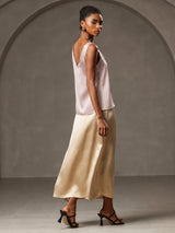 [Grigio Ombra] SilkSilky-IT Sleeveless V Neck Cami 003