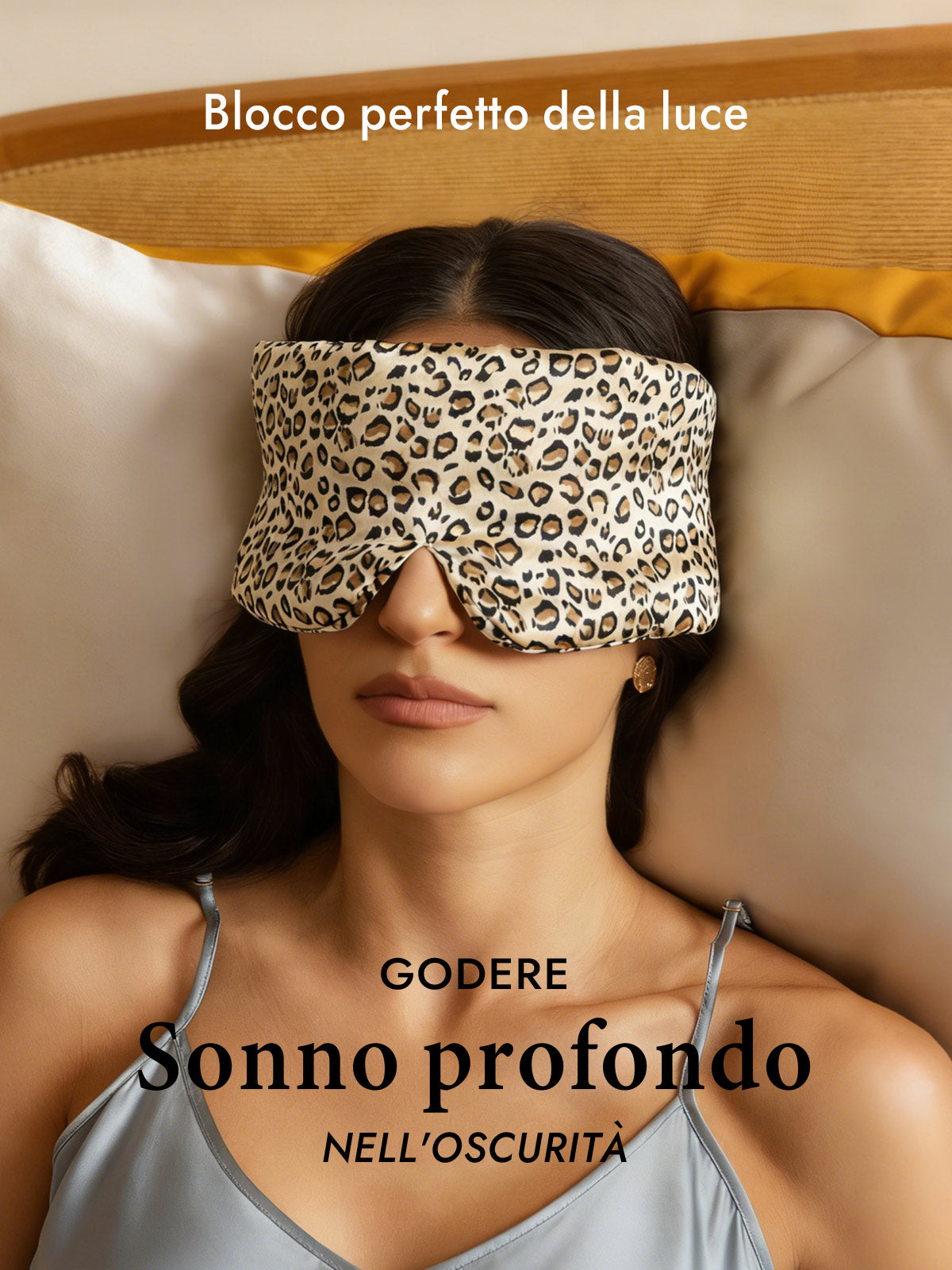 [Leopardo] SilkSilky-IT Mascherina da Notte 003