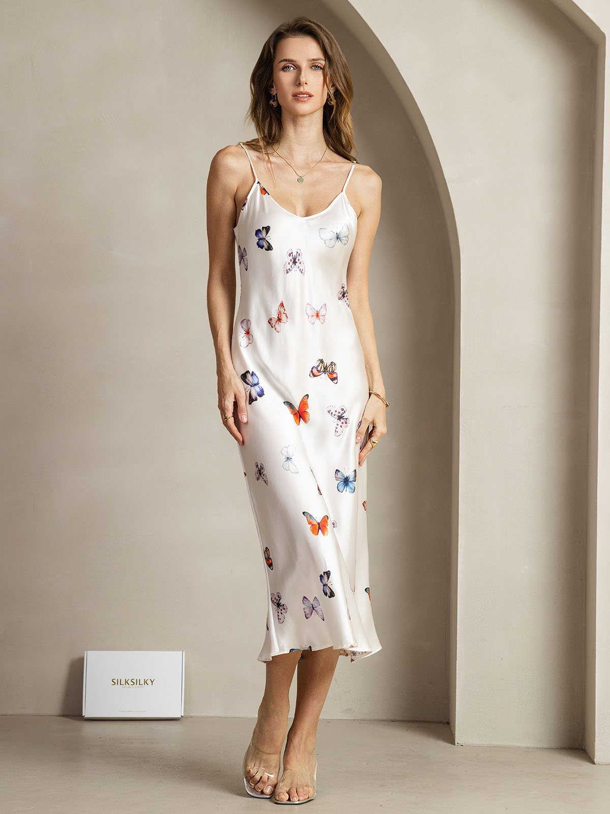 [FarfallaBianca] SilkSilky-IT 19Momme Seta Dress 003