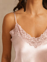 [Rosa] SilkSilky-IT Sleeveless V Neck Set di Bretelle 004