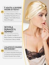 [Champagne] SilkSilky-IT Cuffia di seta 008