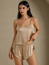 [Oro Champagne] SilkSilky-IT Spaghetti Strap Set di Bretelle 008