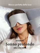 [Argento] SilkSilky-IT Mascherina da Notte 003