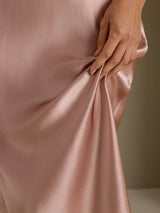 [Toscana] SilkSilky-IT Sleeveless V Neck Vestiti da donna 005