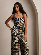 [Leopardo] SilkSilky-IT Seta pura Camisole Set 003,