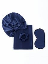 [Blu Scuro] SilkSilky-IT 19Momme Seta pura Pillowcase Set 005