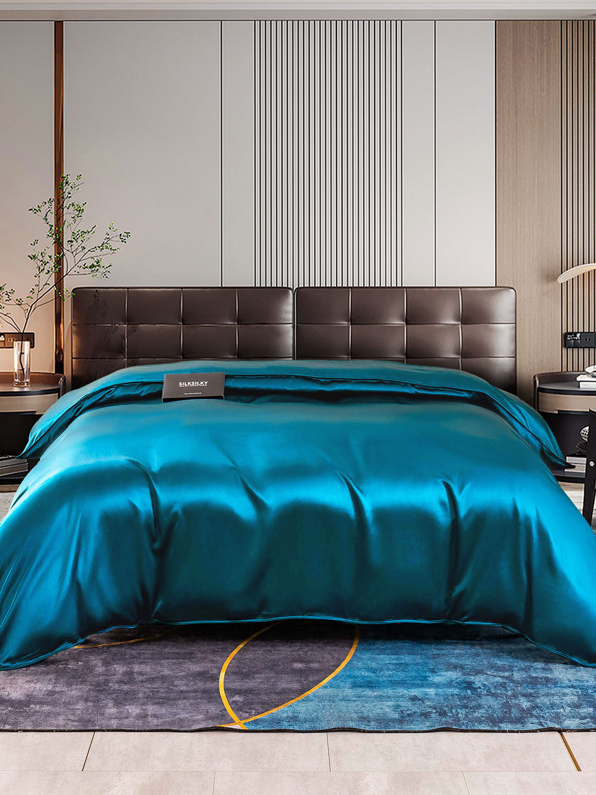 [Verde Acqua] SilkSilky-IT 22Momme Seta pura Duvet Cover 001