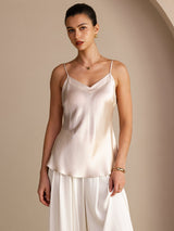 [Beige] SilkSilky-IT Sleeveless V Neck Cami 001