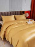 SilkSilky IT 22Momme Seta pura Bedding Set Champagne 004