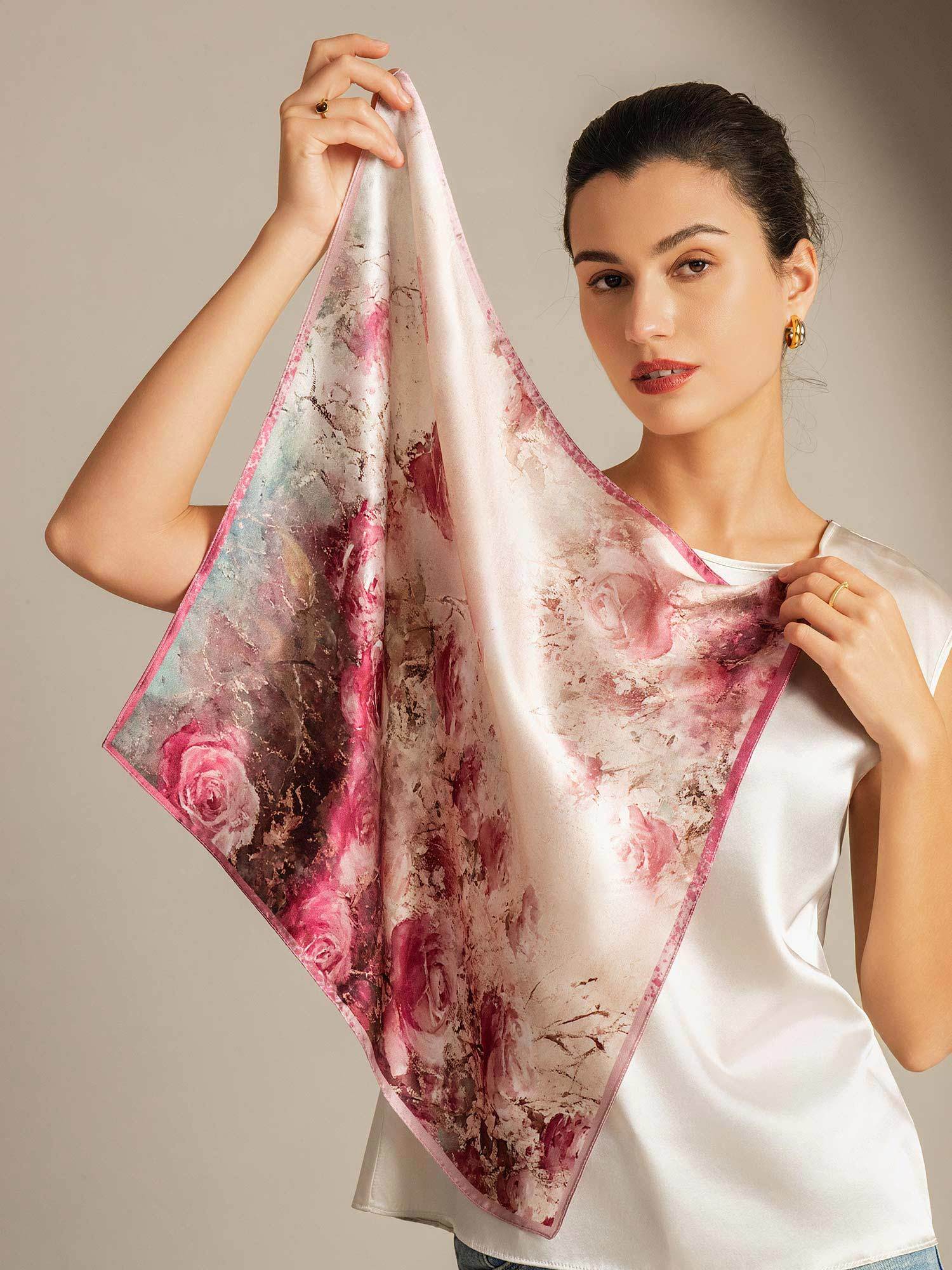[P103] SilkSilky-IT Seta pura Scarf 004,