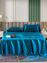 [Verde Acqua] SilkSilky-IT 25Momme Set di biancheria da letto 001
