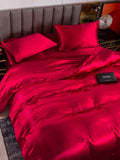 SilkSilky IT 19Momme Seta pura Bedding Set Vino 003