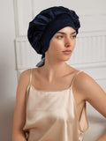 SilkSilky-IT Seta pura Sleep Cap BluAcuro 002