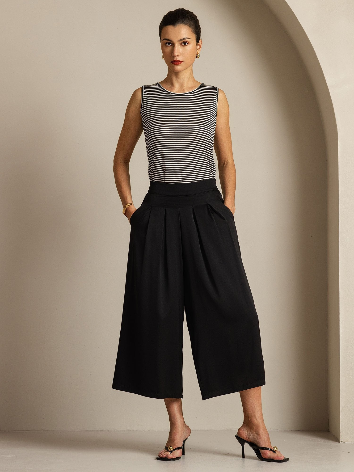 [Nero] SilkSilky-IT 19Momme Seta Womens Pants 006