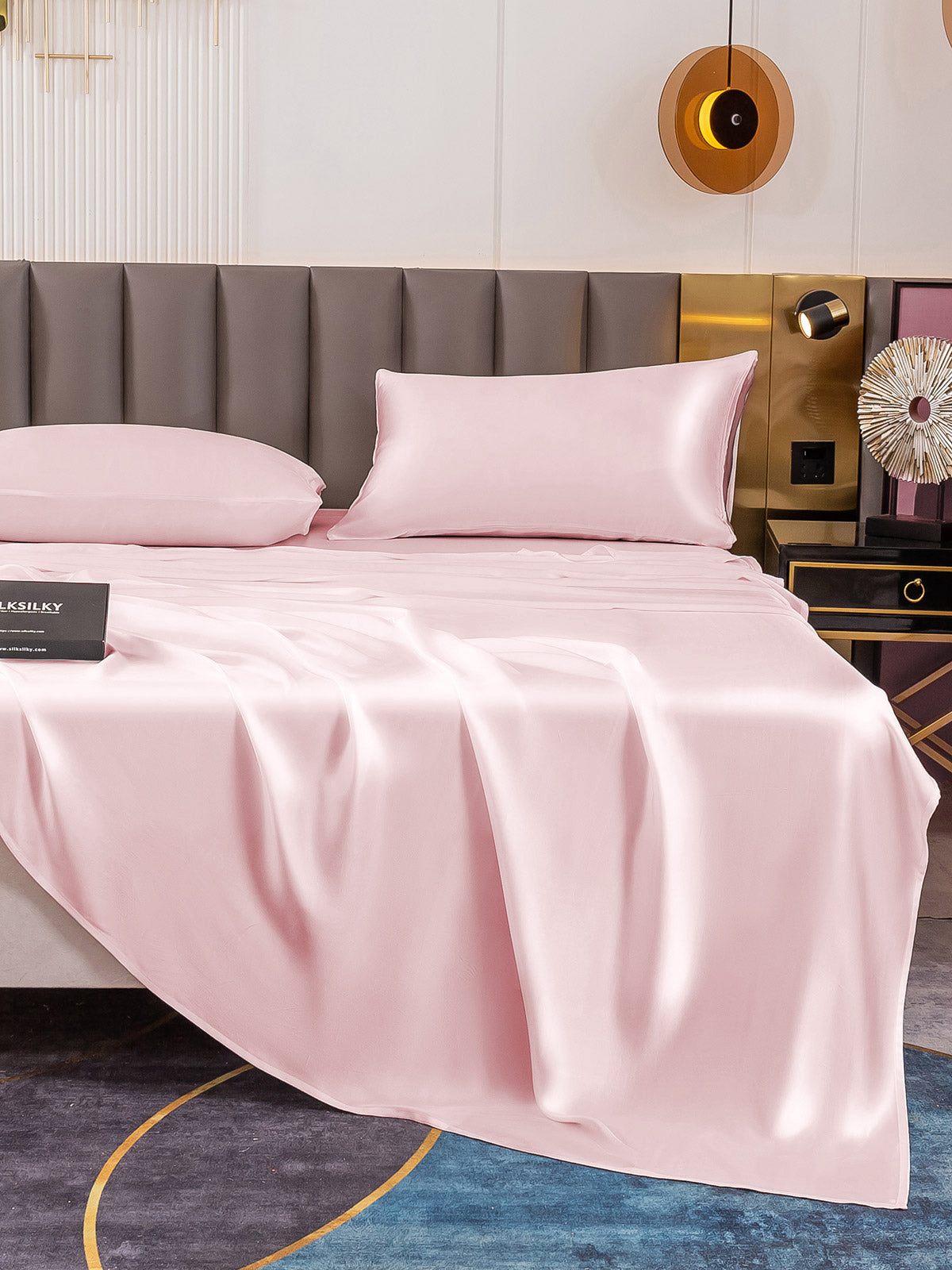 [Rosa] SilkSilky-IT 19Momme Seta pura Bedding Set 006