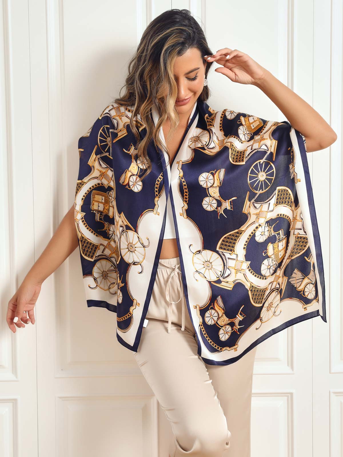 [P026] SilkSilky-IT Seta pura Scarf 001,