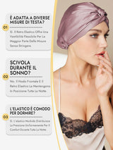 [Malva Pallido] SilkSilky-IT Cuffia di seta 008
