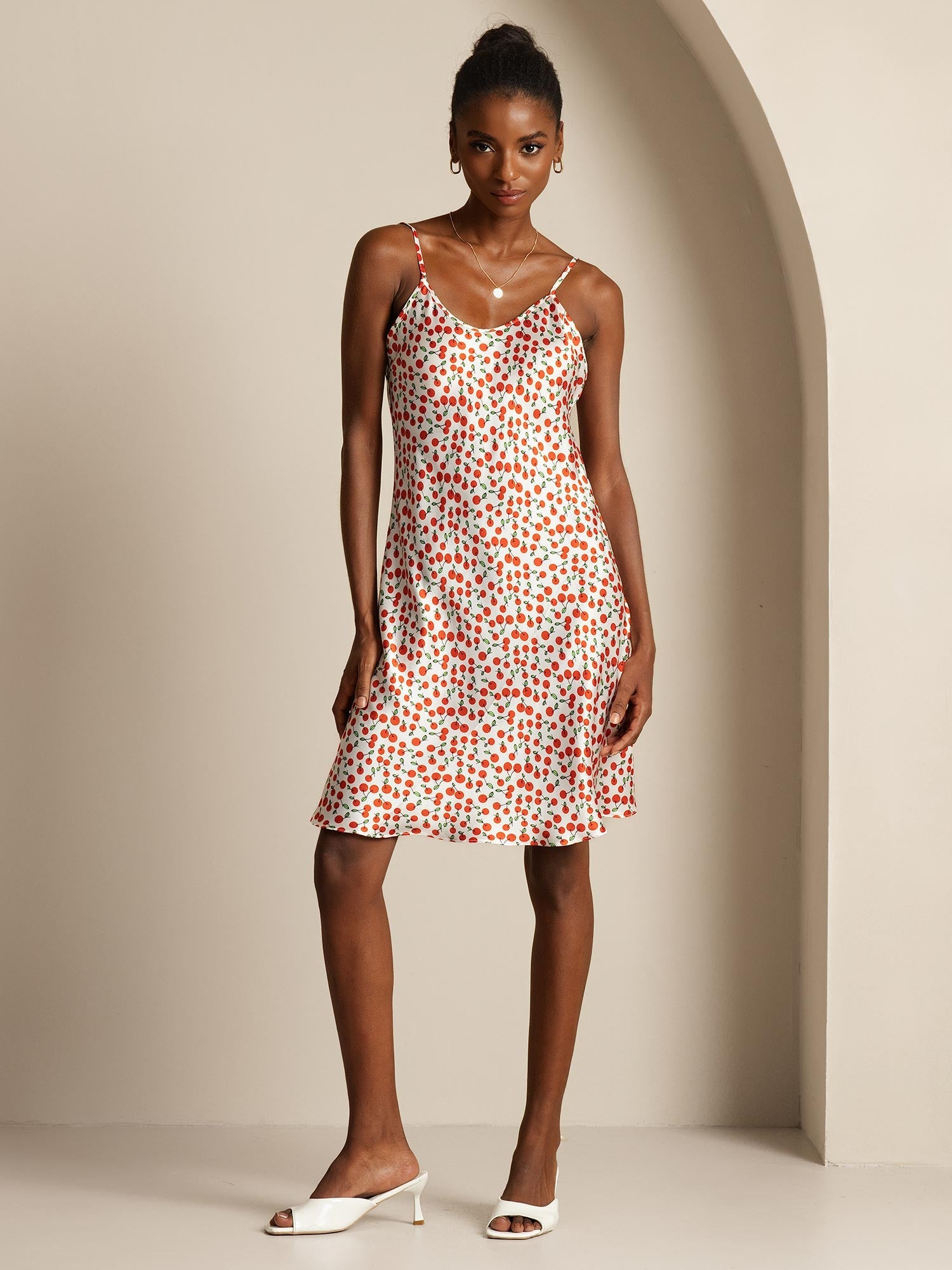 [Ciliegia] SilkSilky-IT Seta pura Dress 001,