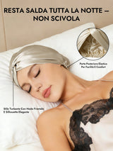 [Beige] SilkSilky-IT Cuffia di seta 006