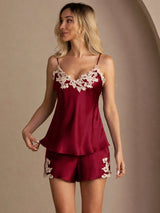 [Vino] SilkSilky-IT Sleeveless V Neck Set di Bretelle 004