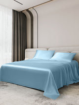 [Azzurro] SilkSilky-IT 19Momme Set di biancheria da letto 002