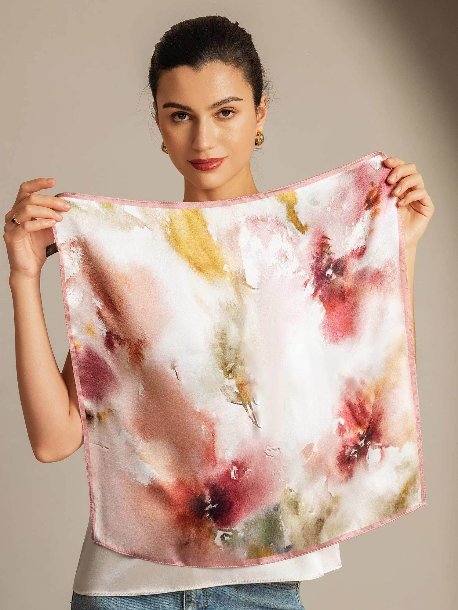 [P101] SilkSilky-IT Seta pura Scarf 002,