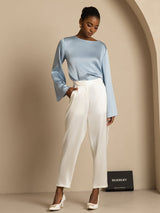 [Bianco] SilkSilky-IT 19Momme Seta Womens Pants 006