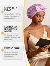 [Lavanda] SilkSilky-IT Cuffia di seta 005