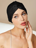 SilkSilky IT Seta pura Sleep Cap Nero 001