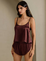 [Marrone] SilkSilky-IT Spaghetti Strap Set di Bretelle 003
