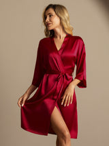 [Vino] SilkSilky-IT 3/4 Sleeve Vestaglia da donna 003